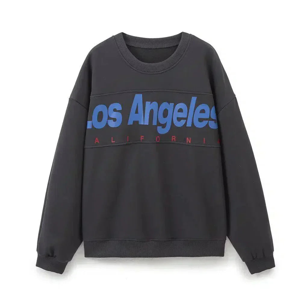 Soleil – Sweatshirt met ronde hals en joggerbroek – Los Angeles-loungeset