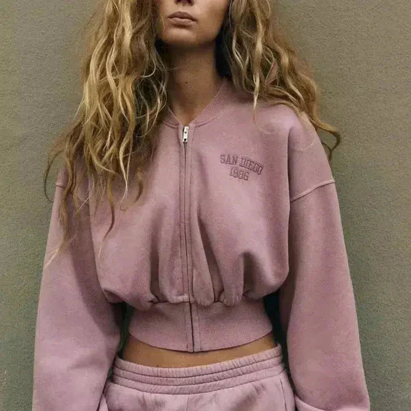 Astrid – Zip-up jack en jogger – San Francisco-loungeset