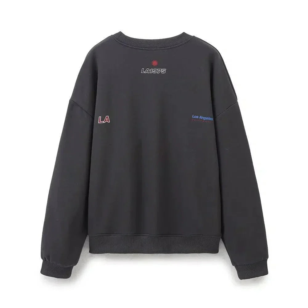 Soleil – Sweatshirt met ronde hals en joggerbroek – Los Angeles-loungeset